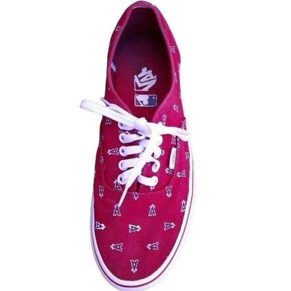 Vans MLB Los Angeles Angle's Red A Halo Low Top Sneakers Womens Sz 11.5 Mens 10 - Picture 9 of 11